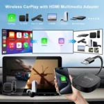 USB and HDMI Wired to Wireless CarPlay Auto Adapter - Image 3