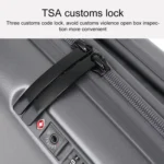Foldable Portable Universal Wheel Trolley Luggage Suitcase, with TSA Combination Lock - Image 3