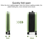 Foldable Portable Universal Wheel Trolley Luggage Suitcase, with Combination Lock - Image 7