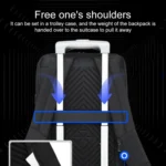18 inch Multifunctional Large Capacity Waterproof Double-Shoulder Backpack with USB Interface - Image 6