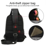 Outdoor Cycling Anti-theft Multi-layer Storage Male Chest Bag - Image 5