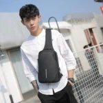 Outdoor Cycling Anti-theft Multi-layer Storage Male Chest Bag - Image 8