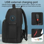 19 inch Multifunctional Large Capacity Waterproof Double-Shoulder Backpack with USB Interface - Image 3