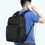 19 inch Multifunctional Large Capacity Waterproof Double-Shoulder Backpack with USB Interface - Image 7