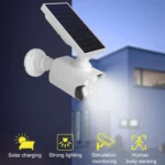 Human Body Sensing Simulation Surveillance Camera Solar Wall Light - Image 5