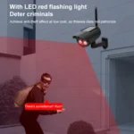 Automatic Rotation Human Body Sensing Simulation Surveillance Camera Solar Wall Light - Image 5