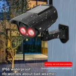 Automatic Rotation Human Body Sensing Simulation Surveillance Camera Solar Wall Light - Image 6