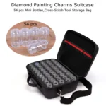54 Bottles Diamond Painting Accessories Container Storage Bag Box Carry Case Diamond Embroidery Tools shoulderbag - Image 5