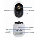 Home Ultra-HD Infrared Night Vision WiFi Surveillance Camera - Image 2
