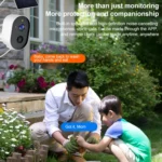 3MP Graffit Version Outdoor HD Solar Panel Wireless WiFi Surveillance Camera - Image 5