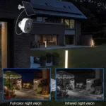 3MP Graffit Version Outdoor HD Solar Panel Wireless WiFi Surveillance Camera - Image 9