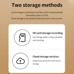 2MP HD Video Call Dual Light Full Color Night Vision WiFi Surveillance Camera - Image 13