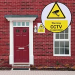 100pcs 24 Hour Video CCTV Monitor Warning Sticker - Image 3