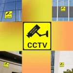 100pcs 24 Hour Video CCTV Monitor Warning Sticker - Image 4