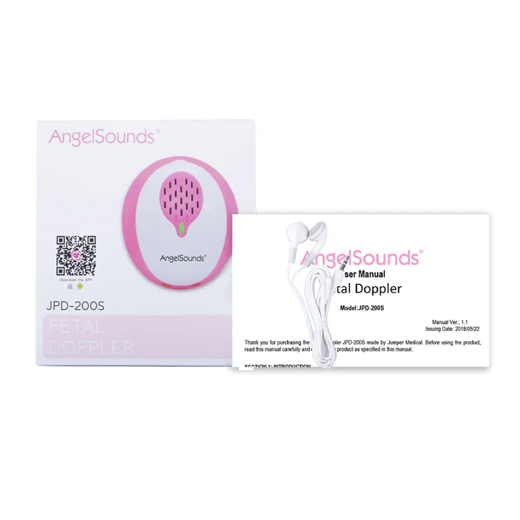 EDA007494001A_4.webp AngelSounds JPD-200S Bluetooth 4.0 Pregnant Women Home Fetal Doppler Heart Rate Monitor - Image 5