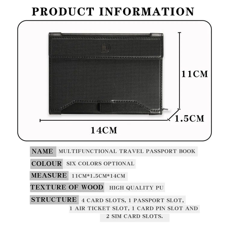 EDA0074972_B2.webp Multifunctional Travel Document Bag RFID Anti-Theft Passport Book - Image 3