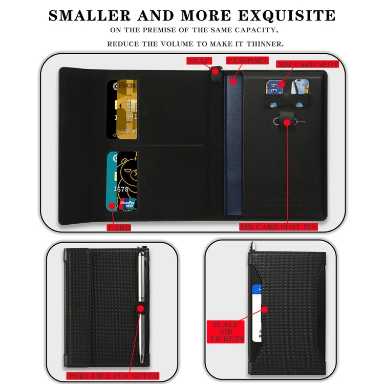 EDA0074972_B4.webp Multifunctional Travel Document Bag RFID Anti-Theft Passport Book - Image 5