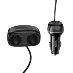 hoco Z59 Rank Dual Port PD30W and QC3.0 Dual Cigarette Lighter Slot Car Charger  – Qty: 5 Units - Image 2