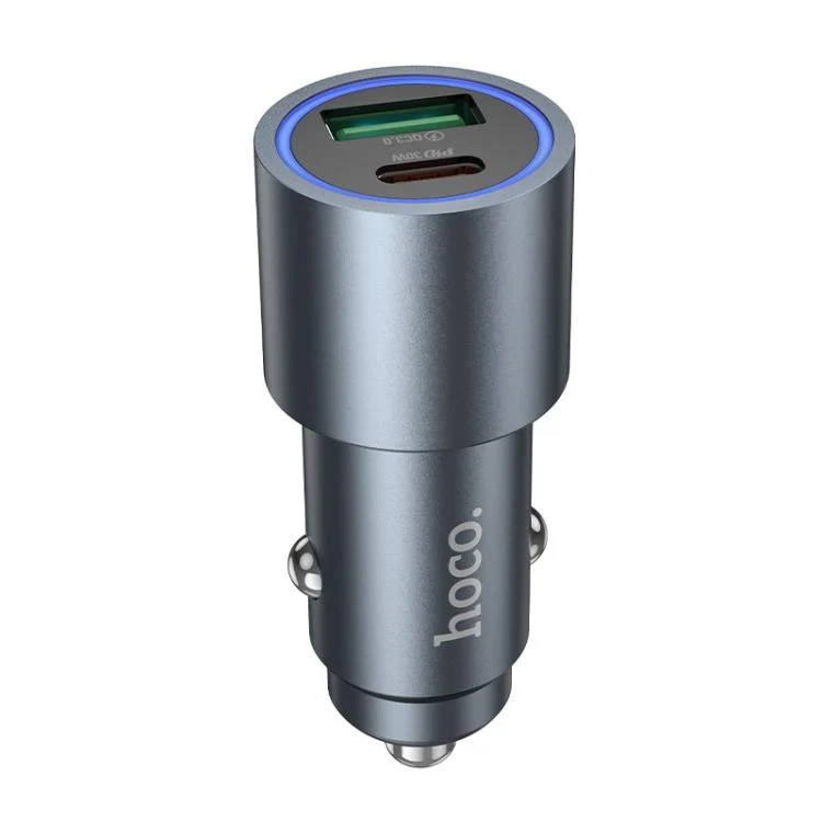 hoco Z60 Bloom PD30W and QC3.0 Dual Port Multi-protocol Car Charger – Qty: 5 Units