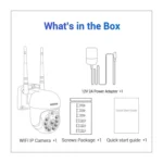 ESCAM WNK710 3MP HD Motion Detection WiFi Intelligent Dual-light Source Camera - Image 13