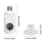 1080P Bulb Type WiFi Surveillance Camera Support Night Vision & Two-way Intercom & Motion Detection - Image 12