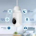 1080P Bulb Type WiFi Surveillance Camera Support Night Vision & Two-way Intercom & Motion Detection - Image 3