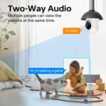 1080P Bulb Type WiFi Surveillance Camera Support Night Vision & Two-way Intercom & Motion Detection - Image 4