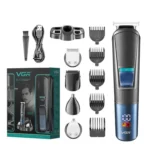 VGR V-108 10-in-1 Digital Display Electric Hair Clipper Men Care Kit - Image 4