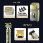 VGR V-649 USB Digital Display Electric Hair Clipper & Shaver Set - Image 3