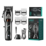 VGR V-653 Professional USB Electric Hair Clipper with Holder - Image 3