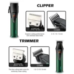 VGR V-677 LED Digital Display Electric Hair Clipper & Trimmer Set - Image 5