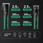 VGR V-677 LED Digital Display Electric Hair Clipper & Trimmer Set - Image 8