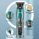 VGR V-961 IPX7 LED Digital Display USB Electric Hair Clipper - Image 7