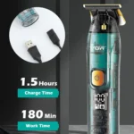 VGR V-961 IPX7 LED Digital Display USB Electric Hair Clipper - Image 9