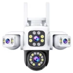 2MP HD 360 Degree Panorama 3 Lens IP66 Waterproof Wireless WiFi Camera