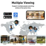 2MP HD 360 Degree Panorama 3 Lens IP66 Waterproof Wireless WiFi Camera - Image 12