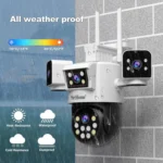 SriHome SH066 8MP HD Quad Lens Security Camera, Support Full Color Night Vision / Two-way Audio - Image 11