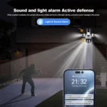 SriHome SH066 8MP HD Quad Lens Security Camera, Support Full Color Night Vision / Two-way Audio - Image 7