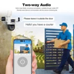 SriHome SH066 8MP HD Quad Lens Security Camera, Support Full Color Night Vision / Two-way Audio - Image 8