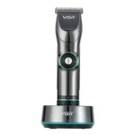 VGR V-256 5-gear Fine-tuning Digital Display USB Hair Clipper with Holder