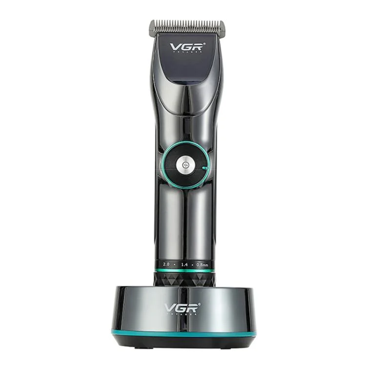 EDA007704401A.webp VGR V-256 5-gear Fine-tuning Digital Display USB Hair Clipper with Holder - Image 1