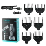 VGR V-256 5-gear Fine-tuning Digital Display USB Hair Clipper with Holder - Image 3