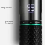 VGR V-256 5-gear Fine-tuning Digital Display USB Hair Clipper with Holder - Image 7