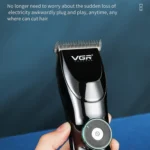 VGR V-256 5-gear Fine-tuning Digital Display USB Hair Clipper with Holder - Image 8