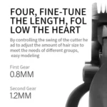 VGR VGR-282 4-gear Fine-tuning Digital Display USB Electric Hair Clipper - Image 7