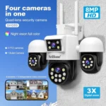SriHome SH069 8MP 3X Digital Zoom HD Quad-lens Security Camera - Image 2