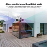 SriHome SH069 8MP 3X Digital Zoom HD Quad-lens Security Camera - Image 5