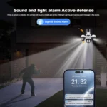 SriHome SH069 8MP 3X Digital Zoom HD Quad-lens Security Camera - Image 6