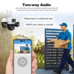 SriHome SH069 8MP 3X Digital Zoom HD Quad-lens Security Camera - Image 7