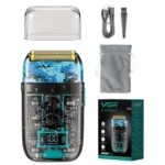 VGR V-352 Double Cutter Head Portable Electric Foil Shaver - Image 8